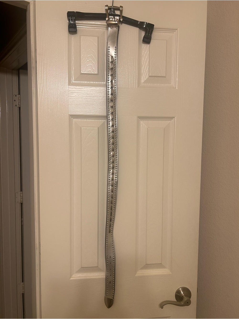 Silver Studded Women's Fashion Belt